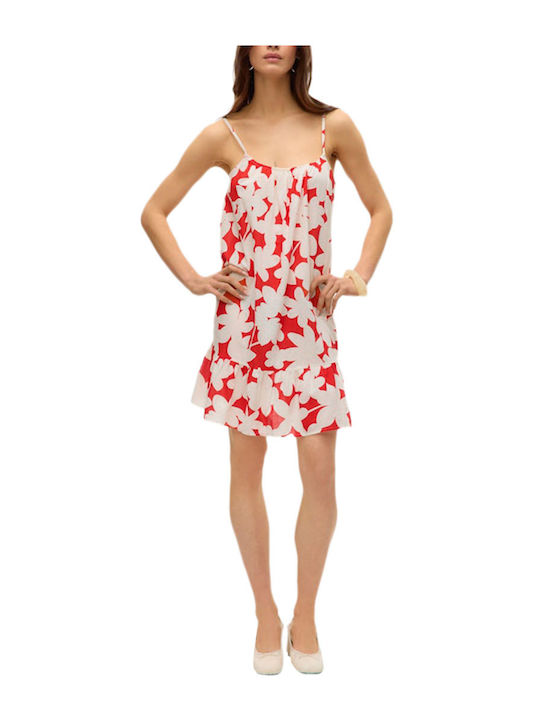 Summer Mini Dress Fiery Red