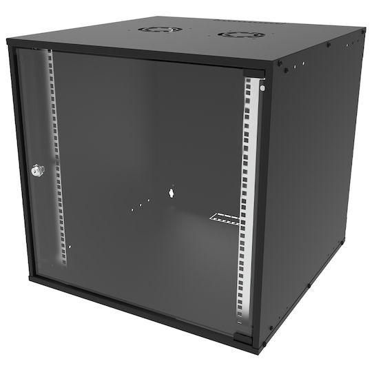 Canovate Επιτοίχια Καμπίνα Rack 12U 60x60cm Μαύρο WC1S-9-1266A-BC