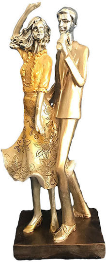 Декоративна фигура от полирезин Двойка 11x9x26см Inart 3-70-001-3887 Inart
