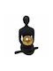 Decorative Figure Polyester Golden Sphere Black Color 13.3x10x18.5cm Ankor