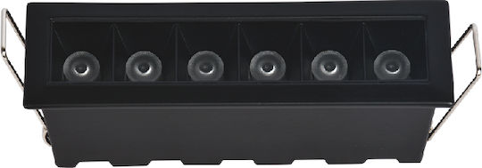 Inlight Single LED Spot in Black Color