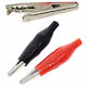 Crocodile Clips 2pcs Black + Red Insulated 5a