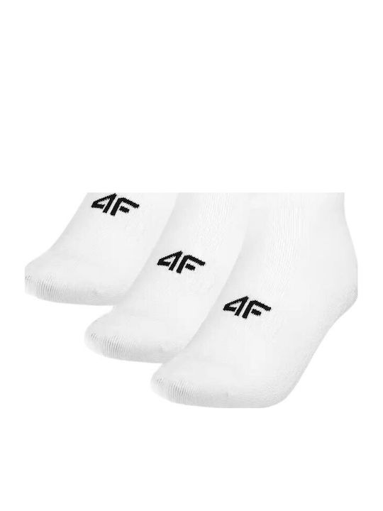 4F Детски къси чорапи white 3 Чифта