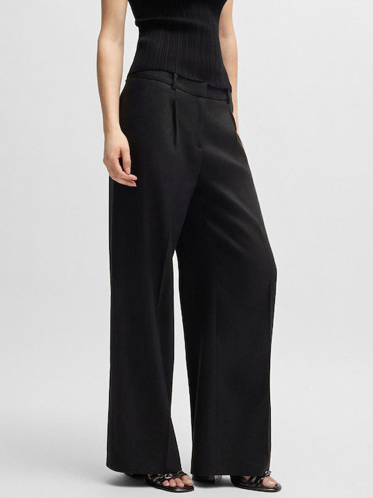 Halati Damen Leinen Hose Black