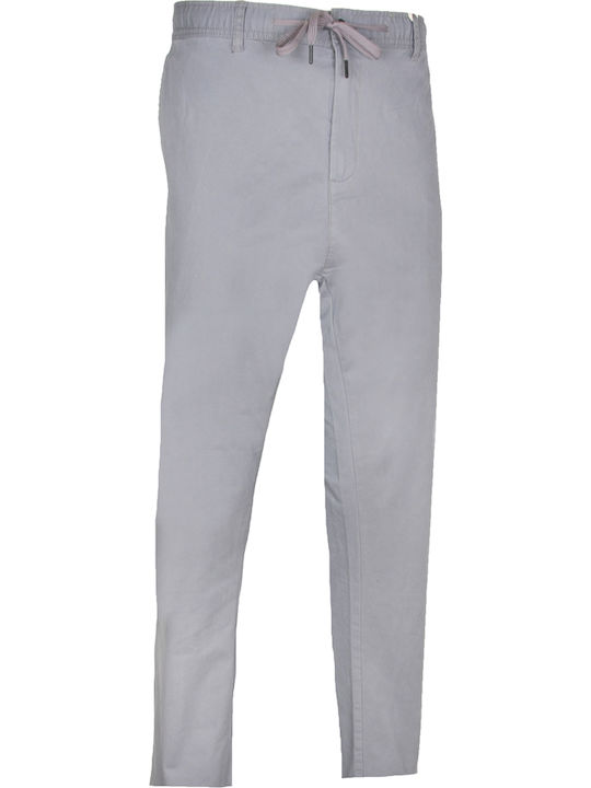 Double Ανδρικό Παντελόνι Chino Ελαστικό Loose F...