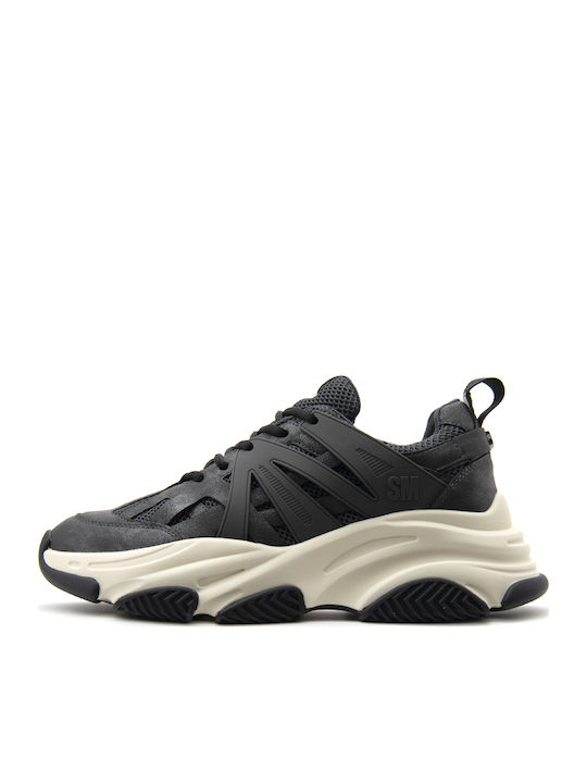Peckman Ανδρικά Chunky Sneakers Ανθρακί