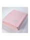 Down Town Home Blanket Cot Cotton Pink 90x120cm