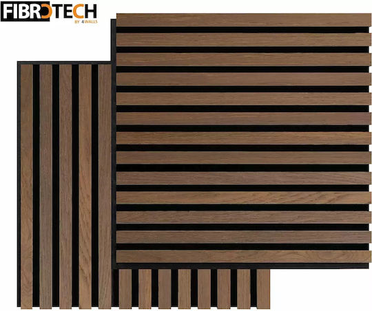 3D Wooden Decorative Sound-Absorbing Wall Panel – Square – Fibrotech – “Oiled Oak” – 52cm X 52cm – 2 Pcs 2344638