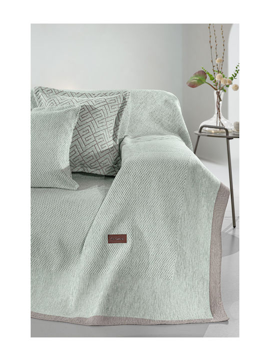 Guy Laroche Armchair Throw Central 180x150cm Mint