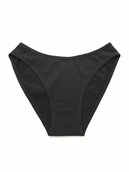 Topaki Cotton Women's Briefs Black