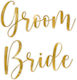 Bride & Groom Cup Stickers