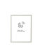 Monochrome Border Photo Frame 35x50cm White Gtr