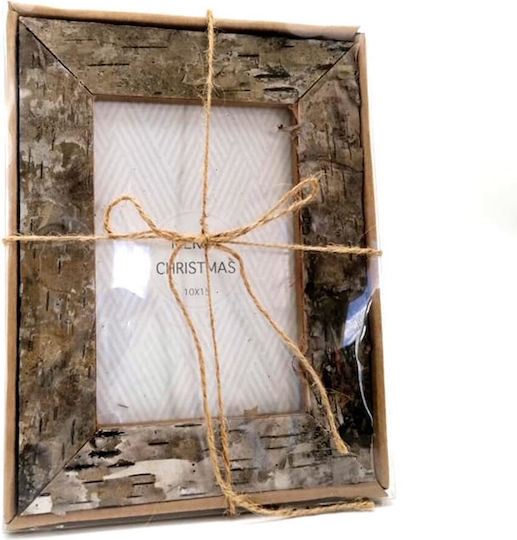 Ramă foto din lemn pentru masă Trunchi Natural 10x15cm Blokker Ramă foto din lemn pentru masă Trunchi Natural 10x15cm Blokker