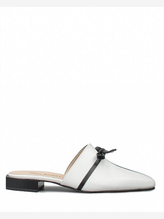 Flat Mules σε Λευκό Χρώμα