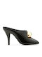 Mules with High Heel in Black Color