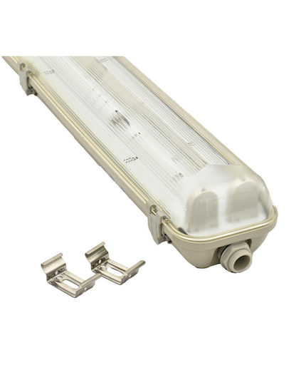 Lichtleiste PC Wasserdicht IP65 120cm LED-Röhren T8 2x18W Universe 2-u011600
