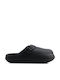 Black Clogs Adjustable Strap Embossed Texture
