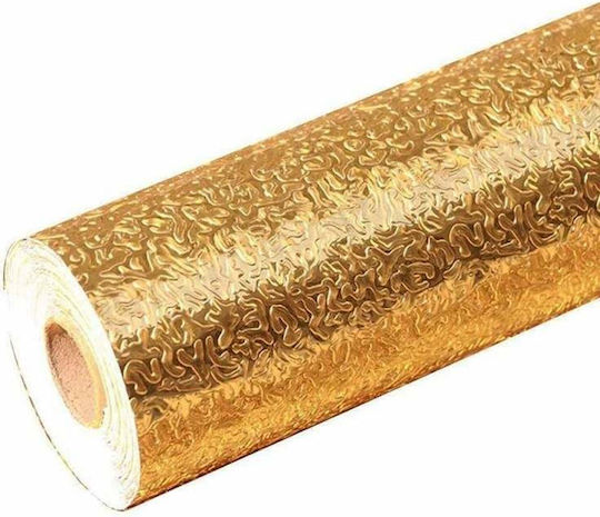 Siks Self-adhesive Aluminum Foil Kitchen Protection Water-resistant Gold 61 X 300 Cm