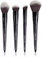 Brushworks Professionell Set mit Make-up-Pinseln für Foundation 4Stück