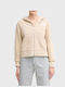 Onitsha Maglia Γυναικεία Ζακέτα με Φερμουάρ Beige