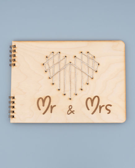 Hochzeitswunschbuch Stickerei Herz