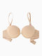Beige Strapless Σουτιέν Push Up