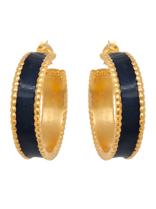 Chroma Bold Earrings Black Gold Chroma Bold Earrings Black Gold