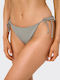 Phoebe Bikini Slip με Κορδονάκια Black