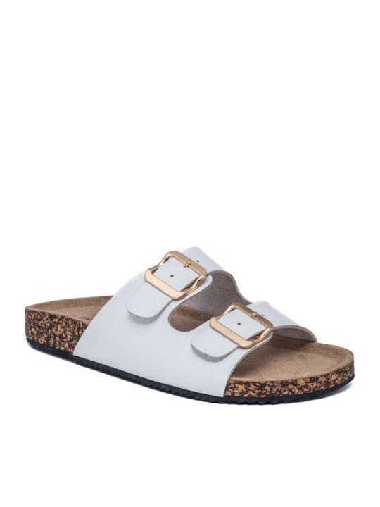 Women's Flat Sandals in White Color