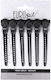 Black Metal Clips Eurostil 07580 Card 9cm 6pcs