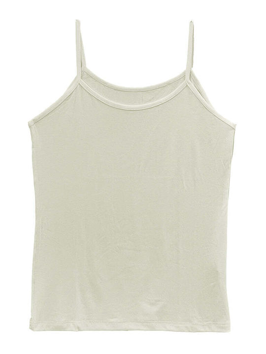 Mit Spaghetti-Träger White Damen T-Shirt