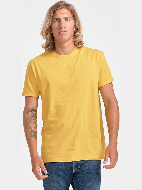 JHK Men's Short Sleeve Promotional T-Shirt YELLOW