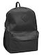 Justnote School Bag Backpack Junior High-High School Black with Water Bottle Holder