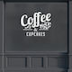 Essen Trinken Schaufenster Kaffeetassen Cupcakes 60x45cm