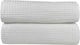 Waffle Single Hotel Blanket 165x245 White Astro...