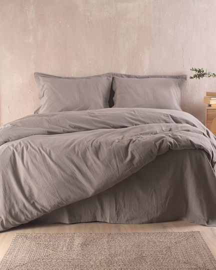 Rythmos Bettdecken-Set Großes Doppelbett 230x260cm Whisper Beige 3Stück