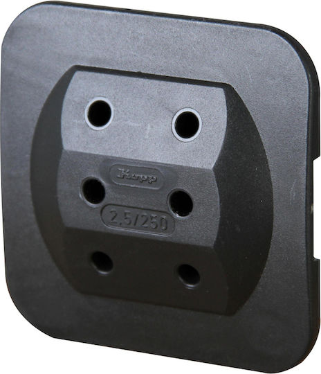 Kopp Power Socket Black 1pcs