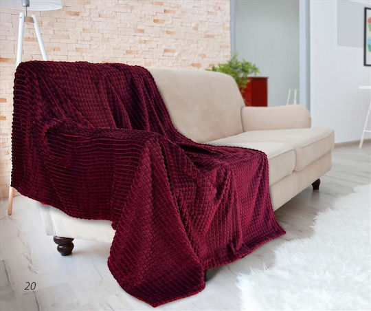 Matex Einheitsdecke 150x200cm Burgundisch
