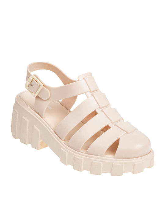 Damen Sandalen Beige