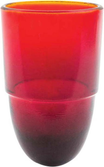Glass Vigil Oil Lamp Red Size 11 X 7 cm