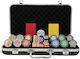 Set de 300 Fise de Poker Numerotate Atena 14g Cutie de Lux Abs Negru