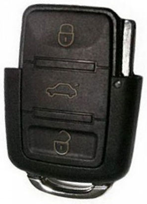 Car Key Shell with Blade with 3 Buttons for Seat / Skoda / VW