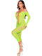 Leg Avenue Crotchless Bodystocking Leg Avenue Sexy Bodystockings with Open Crotch Green