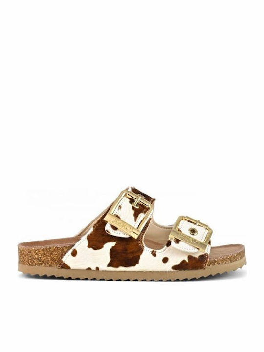Leather Women's Flat Sandals Anatomic ANIMAL