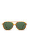 Smooder Unisex Sonnenbrille mit Braun Schildkröte Kunststoff Gestell X016