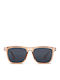 Smooder Unisex Sonnenbrille mit Rose Gold Kunststoff Gestell und Gray Linse AMS03