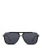 Smooder Unisex Sonnenbrille mit Schwarz Kunststoff Gestell und Schwarz Linse X037