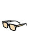 Oscar & Frank Gloss Unisex Sunglasses with Black Plastic Frame and Yellow Lens THEJONES-GLOSSBLACK/YELLOWPHOTOCHROMIC-47