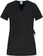 bwell Women's Black Medical Blouse