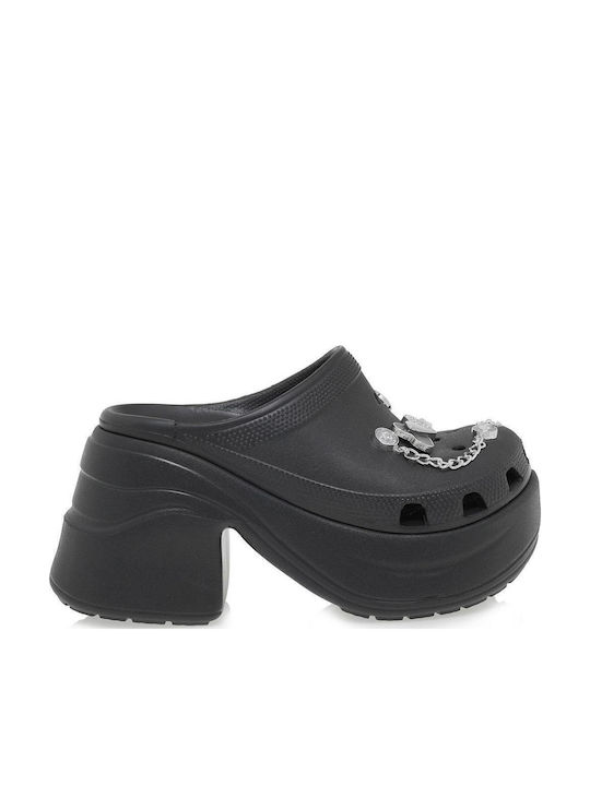 Exe Damen Clogs Schwarz